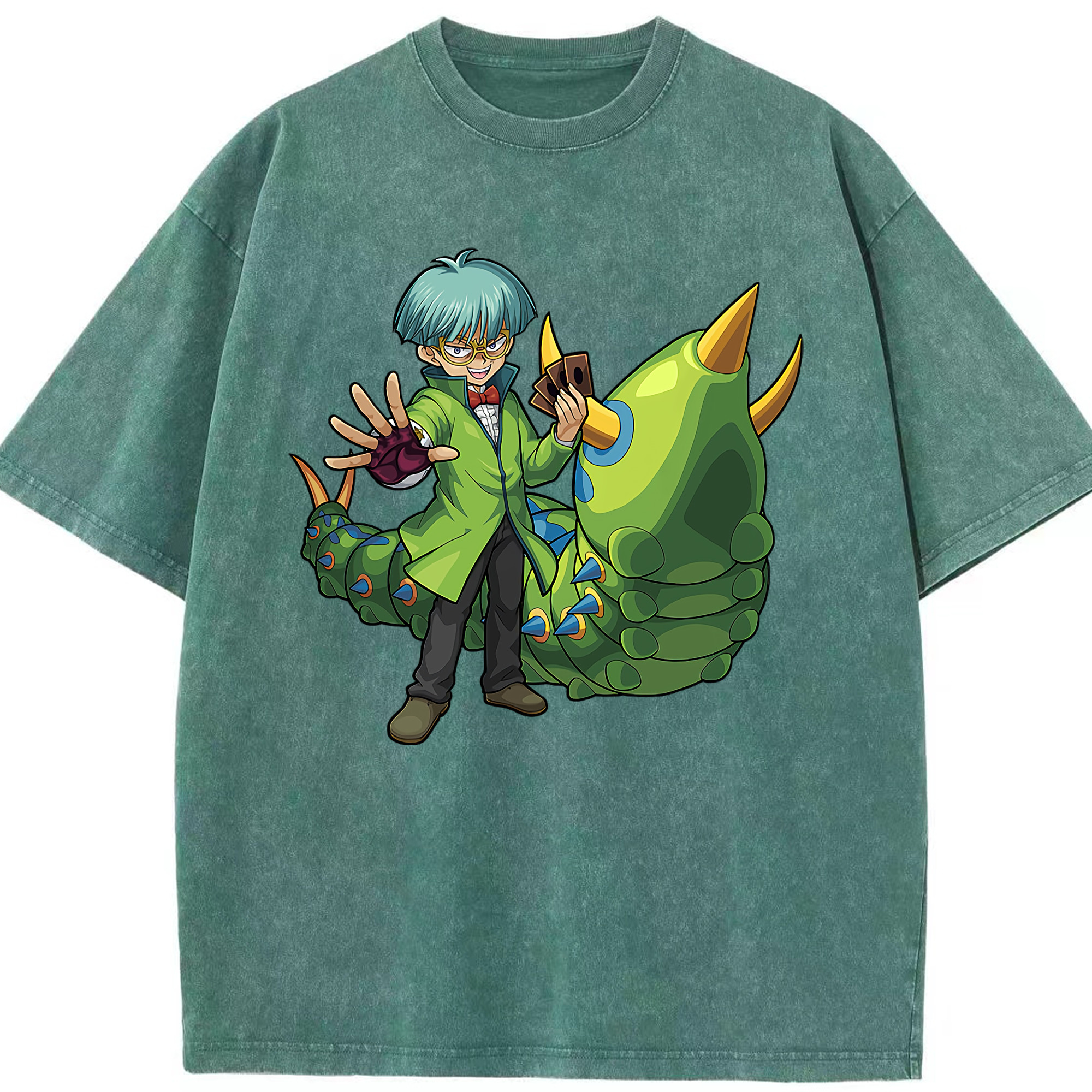 （画像用） 遊☆戯☆王 Yu-Gi-Oh! 綿100% ヴィンテージ風 半袖Tシャツ（フロントプリント）